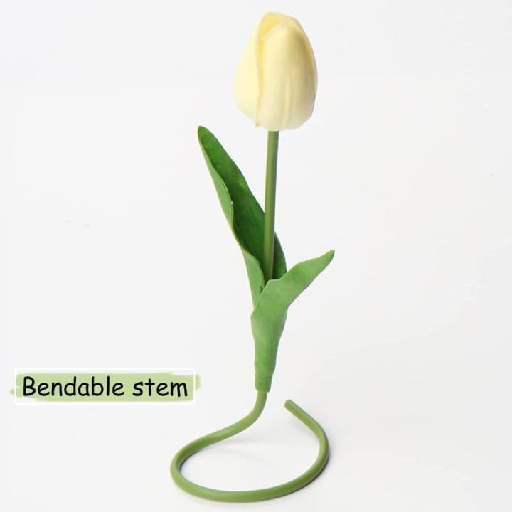 10 stuks kunstbloemen, kunstbloemen, tulp, kunstbloemen, tulp, bloemenboeket, latex, bloemen, zijde, tulp, real-touch, voor thuis, feest, bruiloftsboeket, tuindecoratie