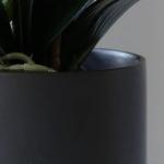 Kunstblumen Künstliches Phalaenopsis-Blumenarrangement, künstliche Orchideenblumen im Keramiktopf, künstliche Orchideen-Kunstblumen für Zuhause für jeden Anlass