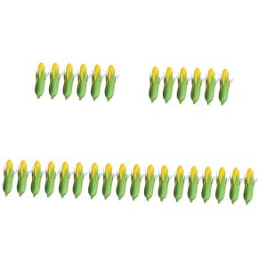 30 STK Küche Frühlingsverzierung Mais Dekor Künstlich Maisdekor-Requisiten Spielzeug Realistische Maisstängel Herbstdeko Simulation Gefälschte Kartoffeln Maiskolben Obst Sprü