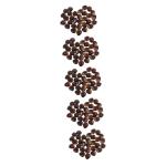 5 Sätze Schaumkastanie Simulationsnüsse Kastanien-tischstreuung Künstliche Kastanien Künstliches Kastanienmodell Künstliche Nüsse Lebensechte Nussdekoration Coffee 30 Stück 