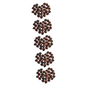 5 Sätze Schaumkastanie Simulationsnüsse Kastanien-tischstreuung Künstliche Kastanien Künstliches Kastanienmodell Künstliche Nüsse Lebensechte Nussdekoration Coffee 30 Stück 