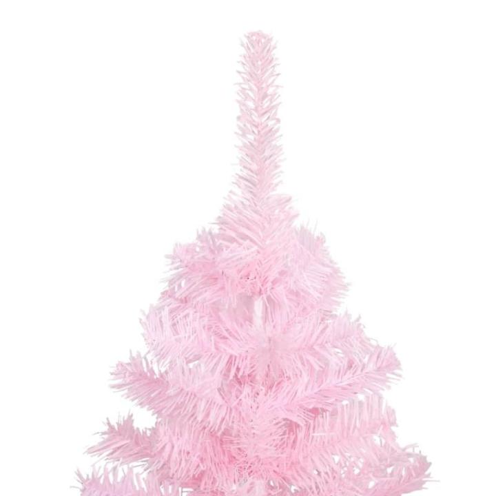 Wiederverwendbar Künstlicher Weihnachtsbaum mit Beleuchtung und Kugeln 210 cm H Christmas Tree Weihnachtsdeko Christbaum Kunstbaum Halloween Weihnachtsbaum Tannenbaum PVC und Stah