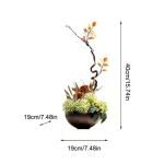 Kunstblumen Elegantes künstliches Blumenarrangement – ​​Topfpflanzen aus Keramik und Silikon für Hotel-, Restaurant- und Heimdekoration für jeden Anlass