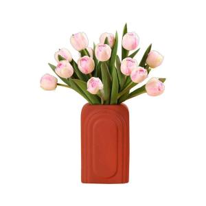 Kunstblumen Künstliche Blumen für den Innenbereich, Simulationsstrauß, künstliche Seidenblume, Tulpe, florales Kunstblumen-Dekor, künstliche Blumen in Vase für jeden Anlass