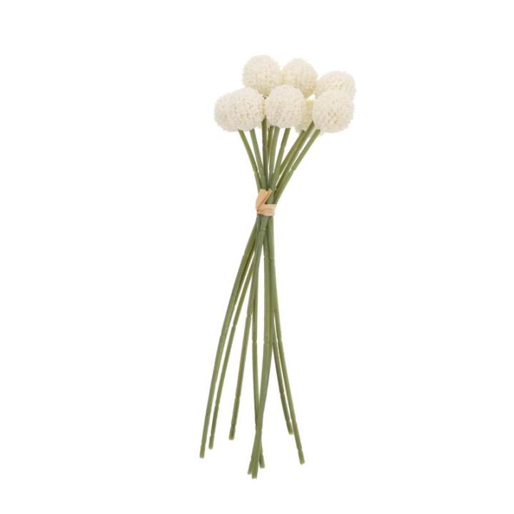 1stk Simulierte Kugelchrysantheme Chrysanthemenstiel Gefälschte Chrysanthemenblüte Bulk-vasen Künstlicher Hortensienstrauß Hochzeitsblumensträuße Heimdekoration Plastik Weiß