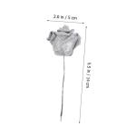 50 Stück Rosenkopf Künstliches Blumendekor Hochzeitsblumensträuße Miniatur-gartenzubehör Künstliche Rosenköpfe Hochzeitsblumenstrauß Rosa Künstliche Rosen Kunstblumen Spor