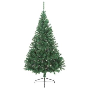 Christbaum künstlich,Weihnachtsbaum Rock,Künstlicher Halber Weihnachtsbaum mit Ständer Grün 240 cm PVCGeeignet für Patio, Schlafzimmer, Wohnzimmer, Weihnachten
