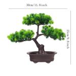 Kunstblumen Künstlicher Bonsai-Baum, Kiefern-Bonsai-Pflanze, Bonsai-Baum-Fälschungspflanze, für Zuhause, Büro/Hof, Desktop-Display, Zen-Garten-Dekor für jeden Anlass