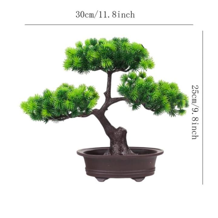 Kunstblumen Künstlicher Bonsai-Baum, Kiefern-Bonsai-Pflanze, Bonsai-Baum-Fälschungspflanze, für Zuhause, Büro/Hof, Desktop-Display, Zen-Garten-Dekor für jeden Anlass