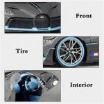 1/18 Voor Bugatti Chiron Divo Gegoten Metaal Hoge Simulatie Sportwagen Model Ambachten Decoratie (Kleur: Zwart)