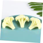 5 Teiliges Blumenkohl Modell Realistisches Spiel Lebensmittelsimulation Gemüse Brokkoli Spielzeug Lebensechtes Gemüse Gefälschte Salatsimulation Brokkolischeibe