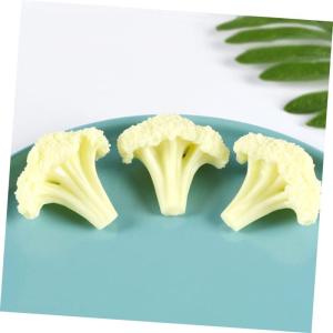5 Teiliges Blumenkohl Modell Realistisches Spiel Lebensmittelsimulation Gemüse Brokkoli Spielzeug Lebensechtes Gemüse Gefälschte Salatsimulation Brokkolischeibe