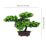 Kunstblumen Künstlicher Bonsai-Baum, Kiefern-Bonsai-Pflanze, Bonsai-Baum-Fälschungspflanze, für Zuhause, Büro/Hof, Desktop-Display, Zen-Garten-Dekor für jeden Anlass