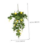 10 Stück Simulation Zitronen Rattan Künstlicher Zitronenstiel Winter Heimdekoration Zitronenbaum Dekorationen Zitronenpicks Gefälschter Zitronenzweig Requisiten Baum