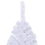 Kunstkerstboom met standaard, 180 cm hoog, kunstdennenboom, kerstdecoratie, hoge pvc en staal, wit