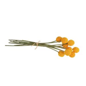 1stk Simulierte Kugelchrysantheme Künstliche Hortensien Chrysanthemensträuße Grünes Dekor Blumenstraußdekoration Zum Selbermachen Dekor Für Zu Hause Schmücken Orange Plastik