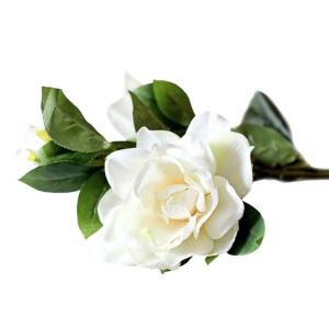 1 Stück elegante künstliche Gardenie Blumengesteck Hauspflanzen Büro Zuhause Dekoration Handwerk Weiß