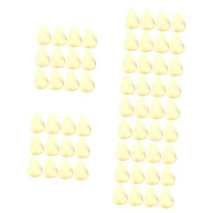 5 Sätze 5 Sets Künstlicher Knoblauch Gefälschtes Gemüse Gemüse Display Requisiten Küchendekoration Knoblauchflocken Modell Simulation Knoblauchflocken Dekor 12 Stück * 5