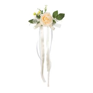 Künstliche Stuhllehne, Blumenarrangement, mehrfarbig, für den Außenbereich, Hochzeit, Stuhl, Dekoration, Hochzeitsdekoration