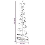 Weihnachtsbaum Kegelform mit Kugeln 120 LEDs Warmweiß 180 cm