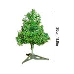 Künstlicher Mini-Weihnachtsbaum, 30,5 cm, künstlicher grüner Tisch-Weihnachtsbaum, Mini-Weihnachtsbaum für Tisch, Zuhause, Büro, Innen- und Außenbereich, Urlaubsdekoration (b