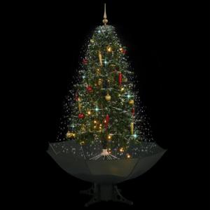 Wenjingqi-284335 Weihnachtsbaum mit Regenschirmständer, Grün, 170 cm