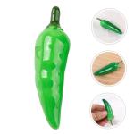 32St simuliertes Gemüse wohnraumdeko The Green Werbeprop für Paprika Kunstgemüsemodell Simulation Requisiten grün lebendige Pfeffermodelle falscher Chili Bauernhausdekore Schau