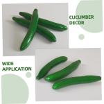 5 Sätze Simuliertes Gemüsemodell Küchendekoration Simulierte Gurkenmodelle Küchensimulationsgurke Simulation Gemüsemodell Fotografie-Requisite Gurkendekor Schaum Green 4 Stüc
