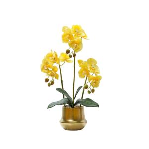Kunstblumen Künstliche Blumen, künstliche Orchideen, Bonsai-Arrangement, künstliche Seidenorchideen für Hochzeit, Zuhause, Büro, Party, Hotel für jeden Anlass