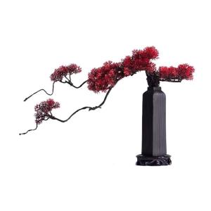Künstlicher Bonsai-Baum Chinesischen Stil Simulation Begrüßen Kiefer Künstliche Bonsai Keramik Vase Set Wohnzimmer Zimmer Zen Dekoration Gefälschte Kiefer Bäume Künstliche B