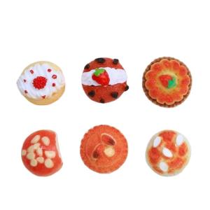 Fake Kuchen künstliche Kuchen 6 Stücke Miniatur Kuchen Brot DIY Dessert Modell Realistische Künstliche Simulation Kuchen Modell Realistisches Essen