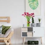 Kunstblumen Künstliche Blumen im Topf – Faux Calla Lily Blumen Grünpflanzen mit Glasvase für Heimdekoration, Hochzeitstisch für jeden Anlass