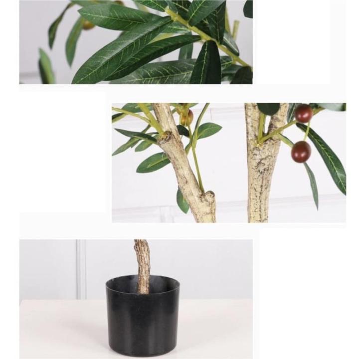 Künstliche Pflanze Künstlicher Olivenbaum Im Topf, Gefälschte Gründekoration Mit Biegsamen Ästen Für Den Innen- Und Außenbereich, Hausgarten, Büro Künstlicher Baum(180cm)