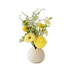 Kunstblumen Künstliche Blumen mit Keramikvase, Seidenblumenarrangements, künstliche Kunstblumensträuße für Büro, Zuhause, Festival-Dekoration für jeden Anlass