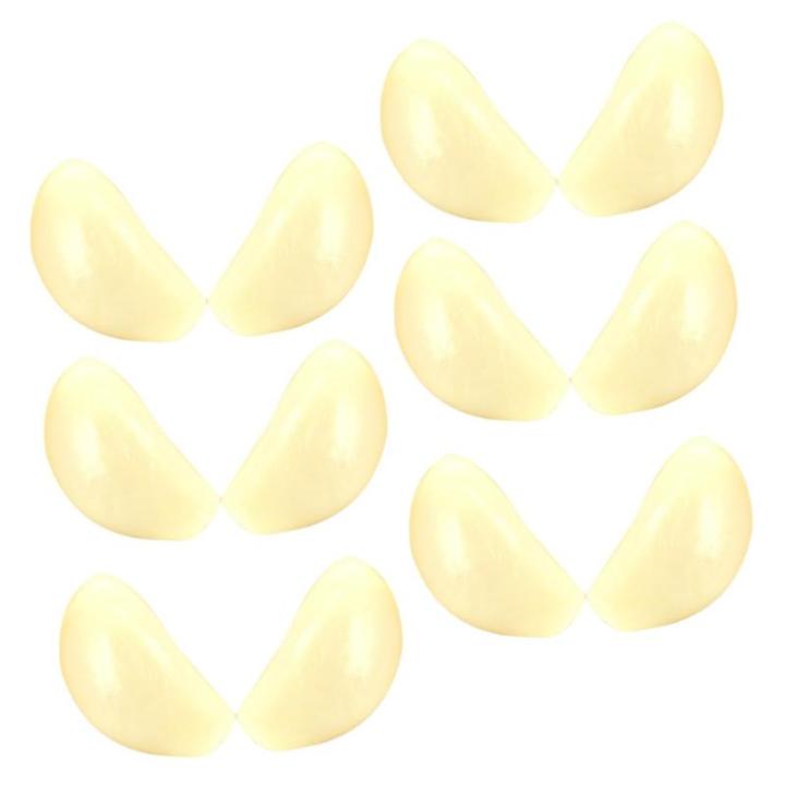 3 Sätze 3 Sets Künstlicher Knoblauch Küchendekoration Gemüse Display Requisiten Knoblauchflocken Dekor Gefälschtes Gemüsemodell Gefälschtes Gemüse Simuliertes 12 Stück * 3