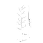 20 Stück Kristallperlen Blumen Acrylpflanze Blumenhandwerk Perlen Hochzeit Party DIY Kunsthandwerk Künstliche Hochzeit Party Heimdekoration Blumenzweig Acryl