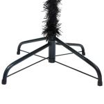 Wiederverwendbar Künstlicher Weihnachtsbaum Beleuchtung und Kugeln 150 cm H Christmas Tree Weihnachtsbaum Home Tannenbaum Weihnachtsdeko Christbaum Kunstbaum Halloween PVC Schwarz