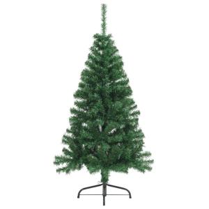 Mini Tannenbaum,Fairy Tree Weihnachtsbaum,Künstlicher Halber Weihnachtsbaum mit Ständer Grün 120 cm PVCGeeignet für Patio, Schlafzimmer, Wohnzimmer, Weihnachten