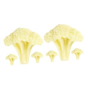 2 Sätze Blumenkohl Modell Simulation Grüner Brokkoli Gemüse Requisiten Grüne Accessoires Lebensechte Blumenkohl Verzierung Künstliches Gemüse Gemüse Ornament 3 Stück * 2