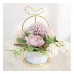 Kunstblumen Künstliche Blumen, Hortensie, Chrysantheme, Kunstblumen, Dekor, Keramik-Pflanztopf, Tischplatten-Pflanzgefäß für jeden Anlass