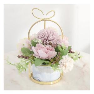 Kunstblumen Künstliche Blumen, Hortensie, Chrysantheme, Kunstblumen, Dekor, Keramik-Pflanztopf, Tischplatten-Pflanzgefäß für jeden Anlass