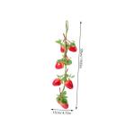 Simulierte Erdbeeren Obst Künstliche Erdbeeren Rankensimulation Künstliche Erdbeeren Künstliche Lebensechte Erdbeeren Heimdekoration Lebendige Gefälschte Erdbeeren