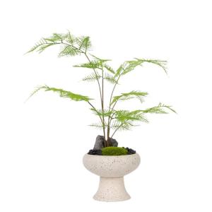 Künstlicher Bonsai-Baum Künstliche Bonsai-Baumpflanzen mit Keramiktöpfen, künstliche Pflanzen for Zuhause, Büro, Wohnzimmer, Desktop-Dekoration, Höhe 18,11'' Künstliche Bäu