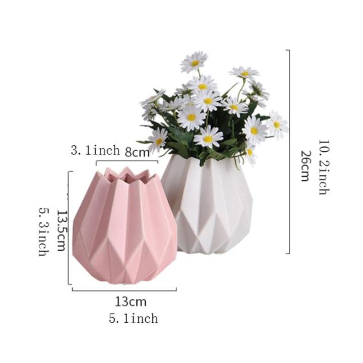 Kunstblumen Tafelaufsätze, Esszimmer, Kunstblumen in Vase, Keramik, Wohnzimmer, Veranda, dekorative Ornamente, Blumenstrauß für jeden Anlass