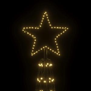 Led-kerstboom, dennenboom, lichtboom, kerstdecoratie, verlichting, buitenverlichting, lichtketting, outdoor, kegelvorm, warm wit, 3000 leds, 230 x 800 cm