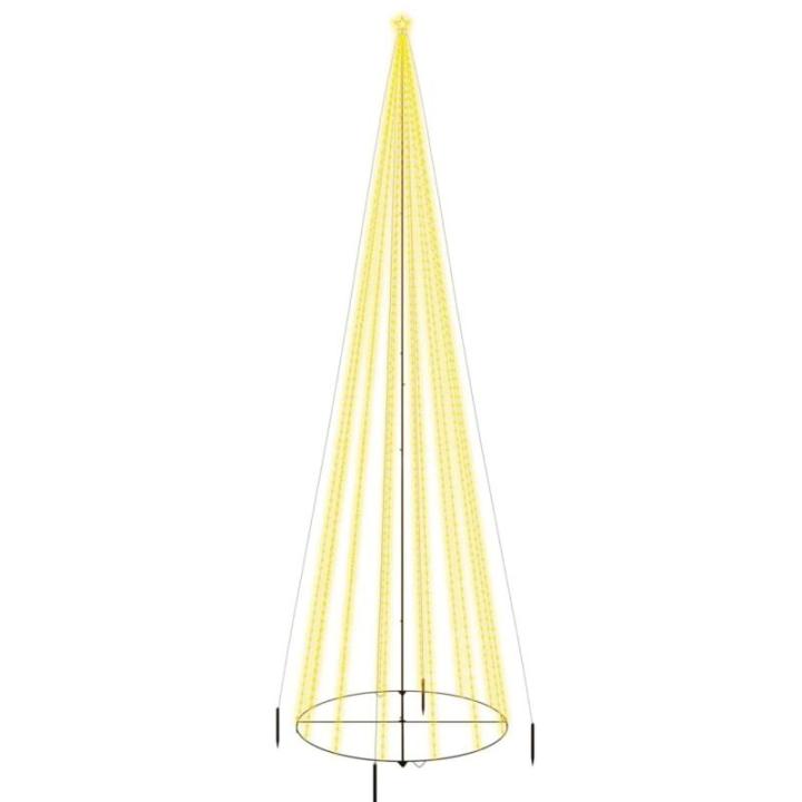 LED Weihnachtsbaum Aussen Kegelform Weihnachtsbaum Metall Warmweiß 1134 LEDs Tannenbaum Lichterbaum Weihnachtsdeko Aussen Weihnachtsbaum Tanne Groß 800 cm