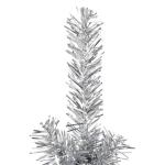 Künstlicher Weihnachtsbaum Silber 180 cm Höhe PVC-Material Halb-Weihnachtsbaum Platzsparend Wand Christbaum Innen- und Außenbereich Wirtschaftliche Weihnachtsdekoration Festlich