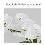 Kunstblumen Phalaenopsis-Kunstblumen-Arrangement mit Glastopf, Orchideen-Bonsai-Kunstseidenblume für den Tisch im Wohnzimmer für jeden Anlass