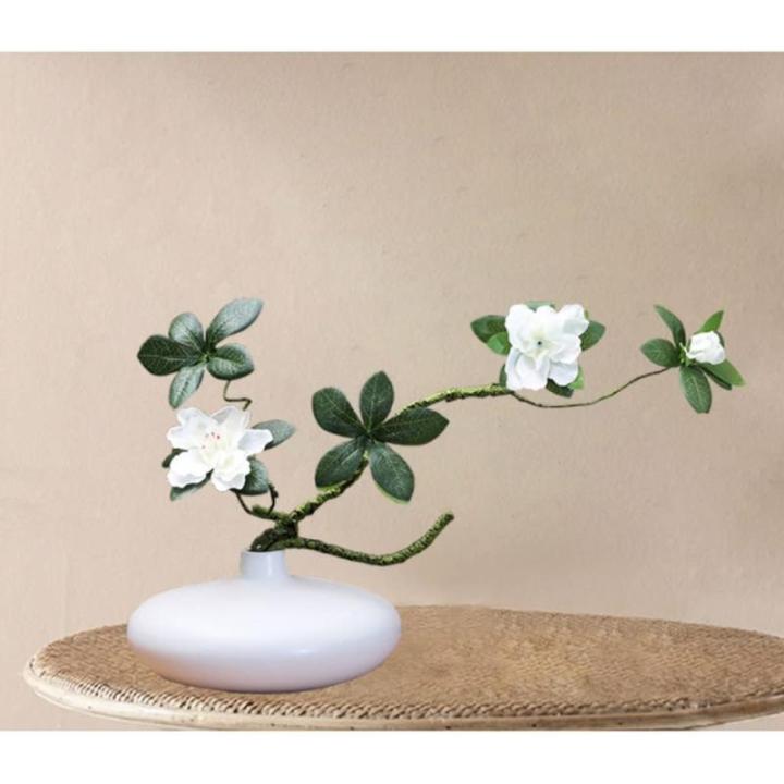 Kunstblumen Gefälschte Blumen, Rhododendron-Zweig, Seide, künstliche Blumen und Äste, Teestube, Couchtisch, Zen-Dekoration für jeden Anlass