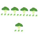 20 STK Simulierter Blumenkohl Dekorative Gemüsemodelle Realistische Gemüseattrappen Kunstpflanzen lebensechtes Gemüse simulierte Gemüsebrokkolischeibe simulierte Brokkoli-Model